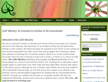 Tablet Screenshot of leafministry.org